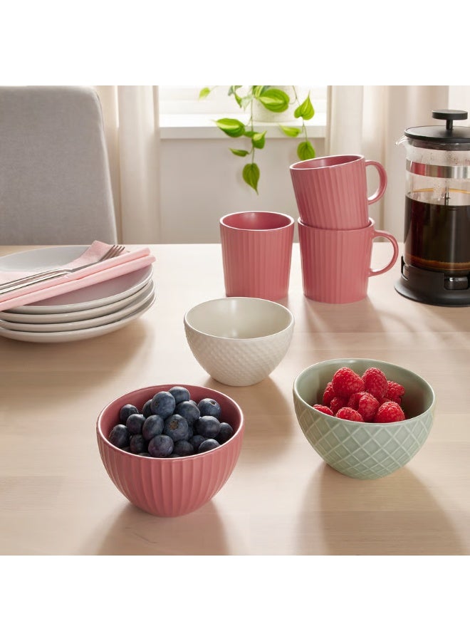 IKEA (IKEA) أطباق سيراميك آيكيا KEJSERLIG – طقم 3 قطع (10 سم)، ألوان مختلطة – آمنة للميكروويف وغسالة الصحون - Image 3
