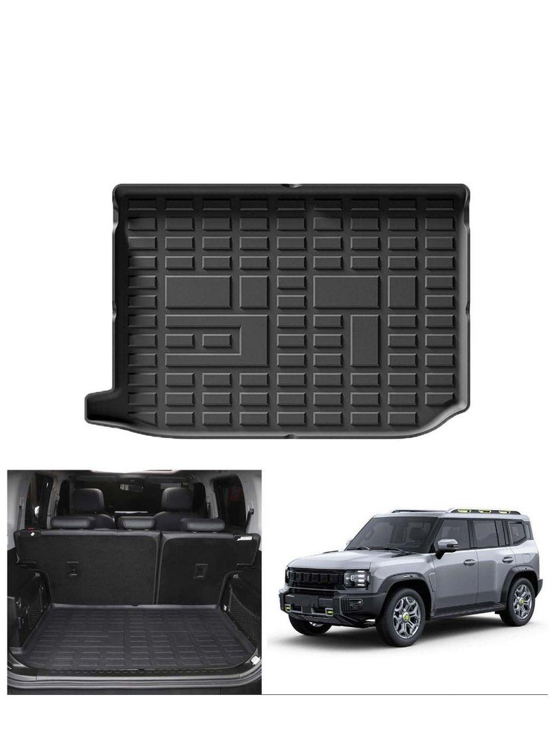 FETUSI Car Trunk Mat Fit for Jetour T2 2024 2025 Accessories – TPE Rubber Cargo Liner All Weather Waterproof Protector Cargo Liner - Image 1