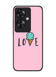 Stylizedd Rugged Black edge case for Oppo Reno11 F / Oppo F25 Pro 5G, Slim fit Soft Case Flexible Rubber Edges Anti Drop TPU Gel Thin Cover -  LoveIcecream Cone  - Image 1