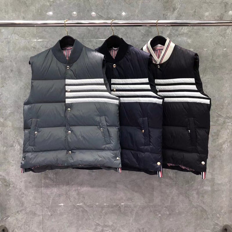 Tb Tom Classic Four-Bar Down Jacket Vest Coat Men And Women With Casual Fashion Comfortable Vest - Image 2
