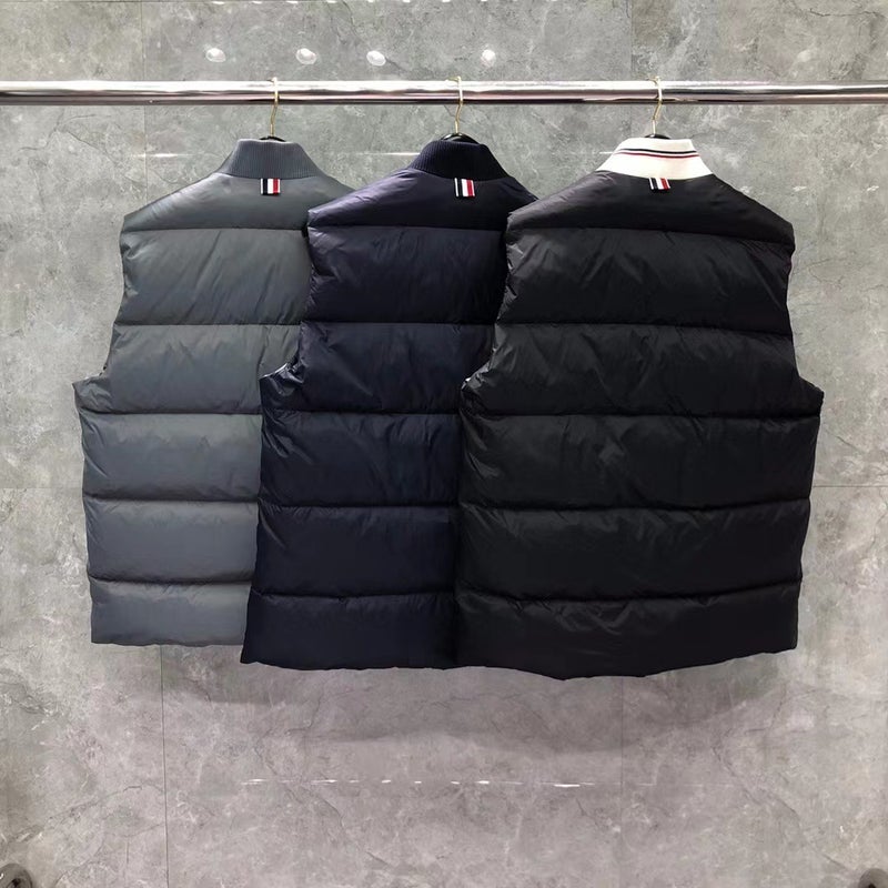Tb Tom Classic Four-Bar Down Jacket Vest Coat Men And Women With Casual Fashion Comfortable Vest - Image 3