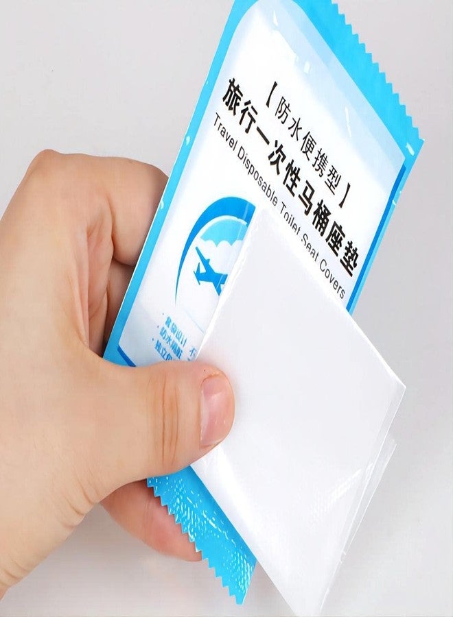 NIL JO Disposable plastic toilet seat cover(50 Covers - 1 Pack) Waterproof and Non Slip Individually Wrapped, for Travel, Toilet Seat Protectors for Toddler Potty Training(baby) - Image 2