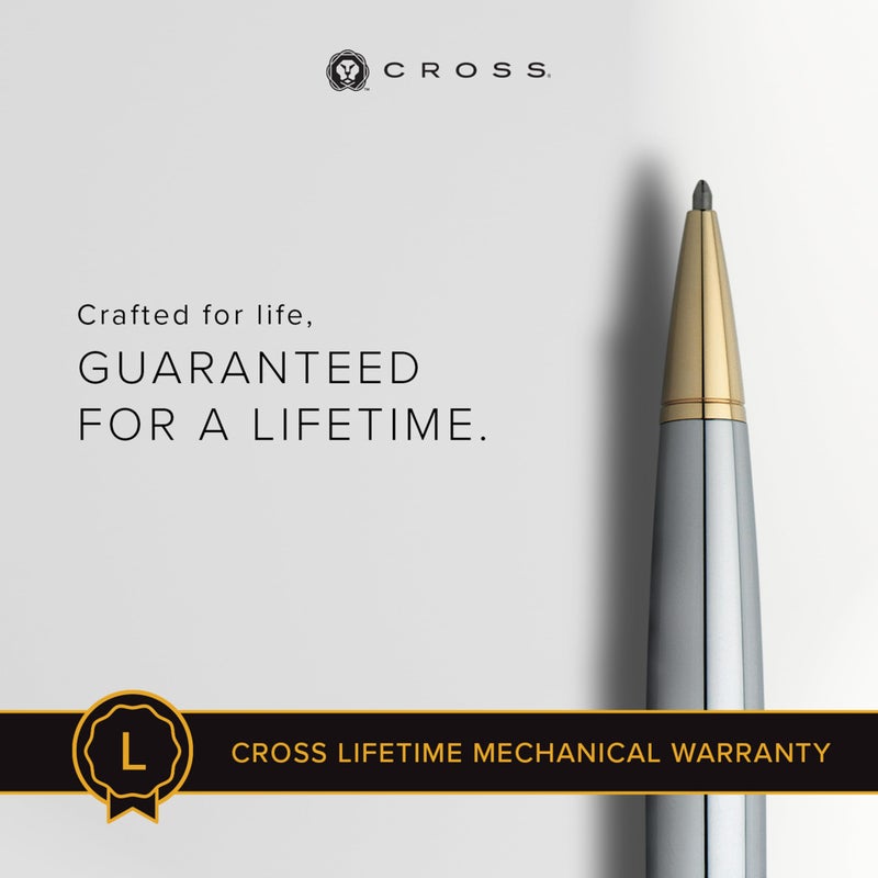 Cross Bailey Refillable Ballpoint Pen, Medium Ballpen, Includes Premium Gift Box - Medalist Chrome - Image 3