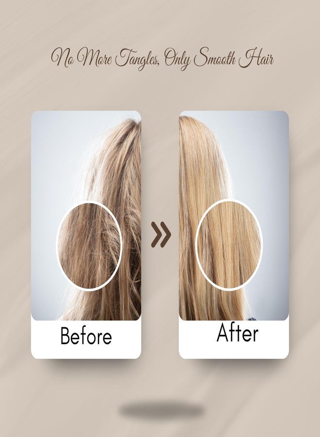 Organic B Bamboo Paddle Hair Brush with Rubber Handle - Eco-Friendly Wooden Detangler for Wet & Dry Hair | Anti-Static, Gentle Bristles, Ergonomic Grip for Smooth & Healthy Styling - Image 5