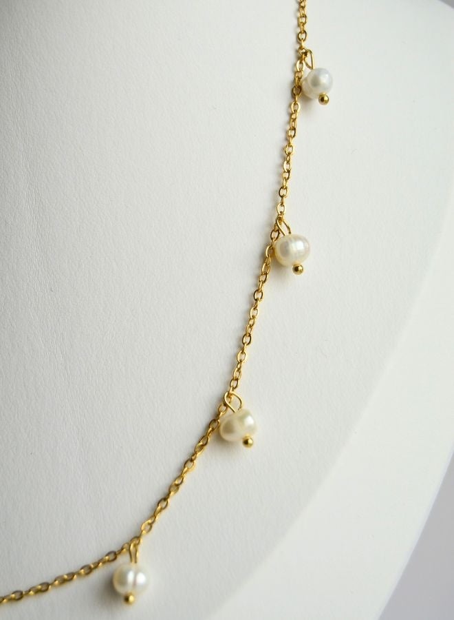 Andaazs Women's Aura 18K Gold Plated Pearl Necklace - Image 3