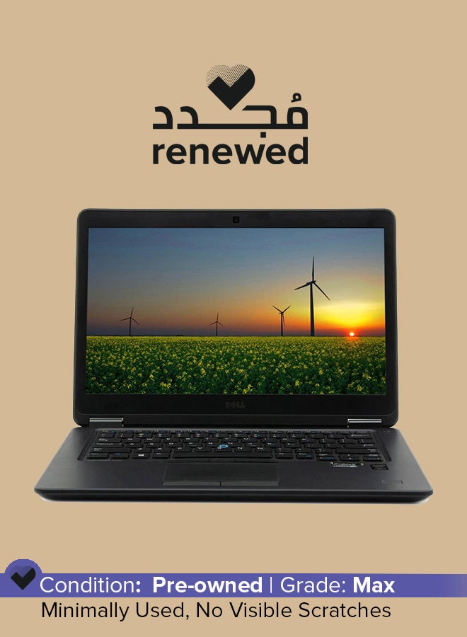 ديل تم تجديده - كمبيوتر محمول Latitude E7470 بشاشة عالية الدقة مقاس 14 بوصة ومعالج Core i7/الجيل السادس/ذاكرة وصول عشوائي 8 جيجابايت/محرك أقراص SSD سعة 256 جيجابايت/بطاقة رسومات Intel HD - Image 1