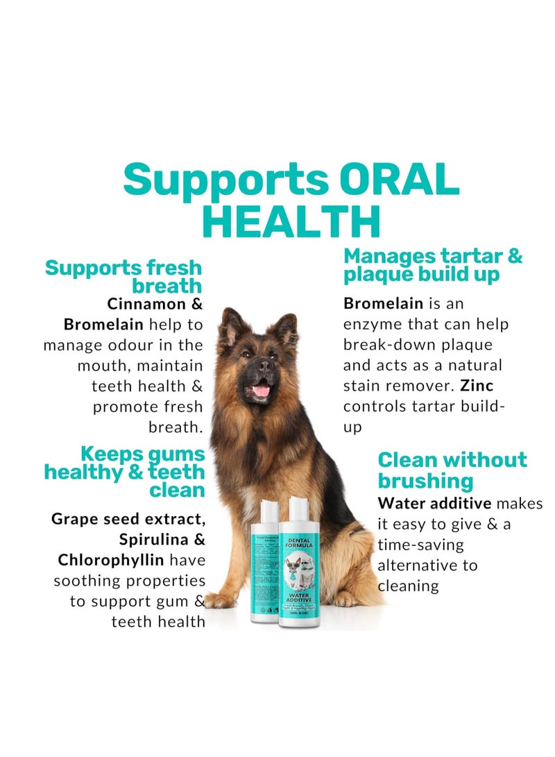 Paw Dental Formula Water Additive For Dogs and Cats Clean Teeth Healthy Gums and Fresh Breath Manage Plaque and Tartar Build Up Fuss Free No Brushing Needed Cat Dog Mouthwash  Oral Health - Image 4