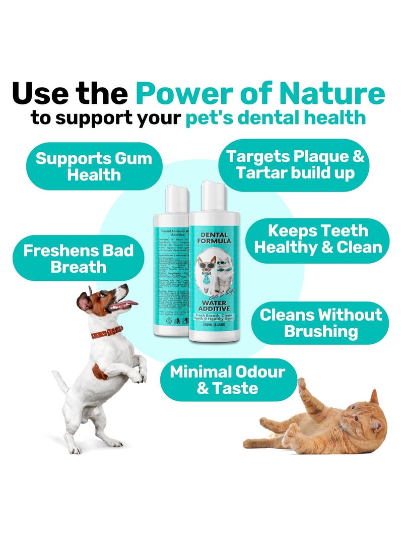 Paw Dental Formula Water Additive For Dogs and Cats Clean Teeth Healthy Gums and Fresh Breath Manage Plaque and Tartar Build Up Fuss Free No Brushing Needed Cat Dog Mouthwash  Oral Health - Image 5