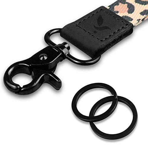 Yiflin Cute Wrist Lanyard for Keys, Keychain, Wallet, Id Holder, Cell Phone, Wristlet Lanyard Key Chain Holder（Spring Butterfly） - Image 4
