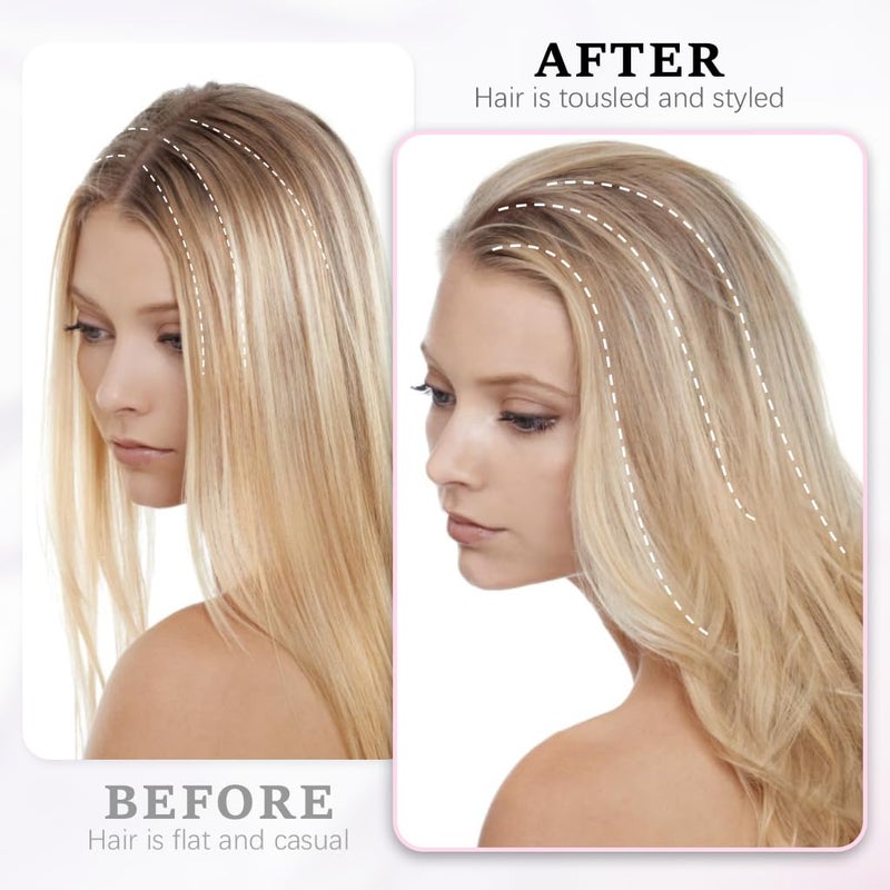 M'AYCREATE MAYCREATE® Hair Volumizer Volume Clips for Women Men, 2pcs Instant Volumizing Hair Root Lifting Clip, Woman Comb Clip for Fluffy Bangs - No-Trace, Pink - Image 5