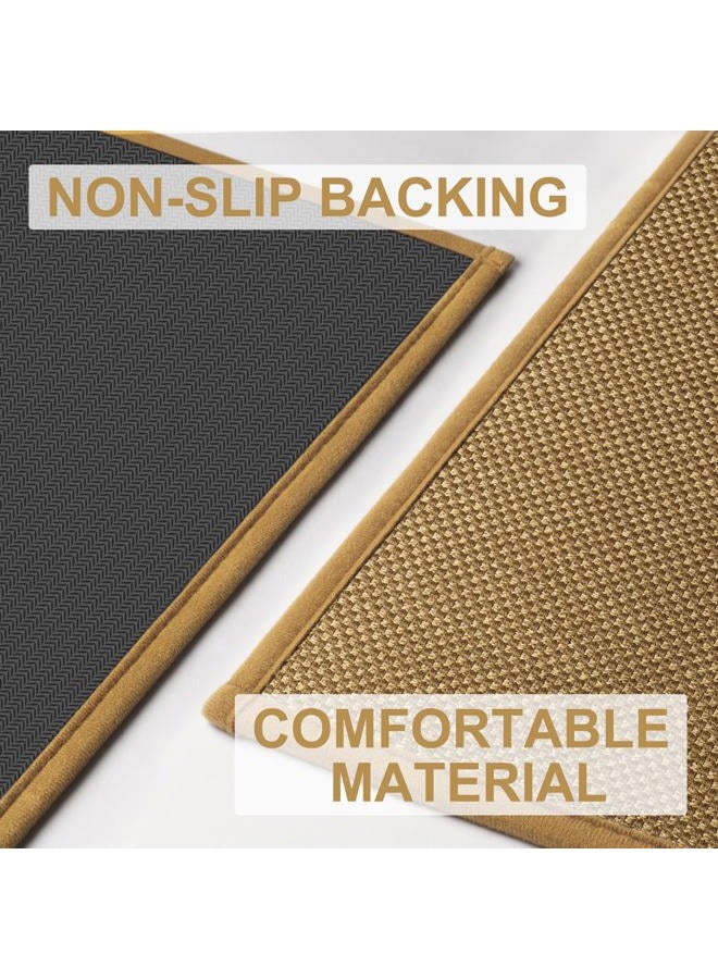 LEKEEPGO Door Mat Indoor 90 x 150 cm, Non-Slip Doormat, Washable Dirt Trapper Mat, Thin Door Mat, Absorbent Entrance Rug, Clean Mat, Entrance Mat for Indoor Use, Light Brown - Image 3