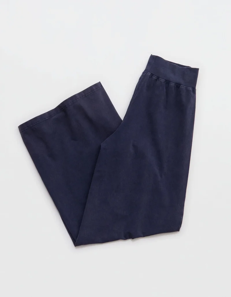 Aerie  OFFLINE By Aerie OG Cotton Super Wide Leg Pant for Women | Best Price UAE