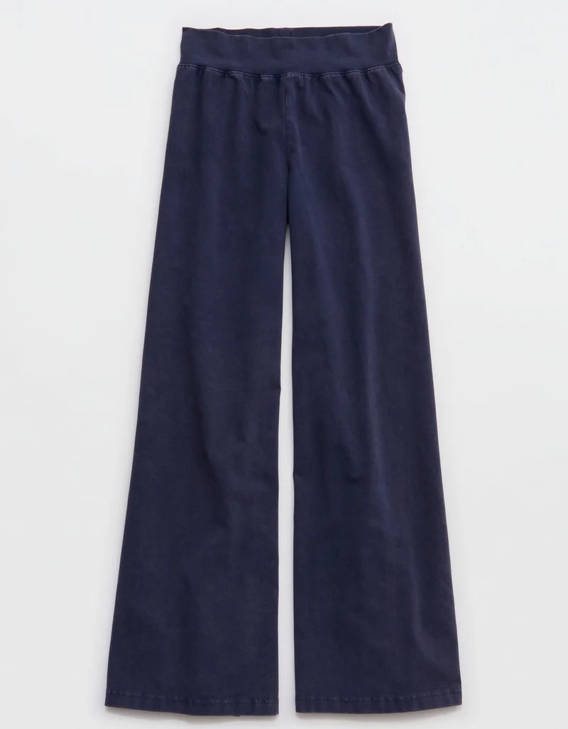 Aerie  OFFLINE By Aerie OG Cotton Super Wide Leg Pant for Women | Best Price UAE