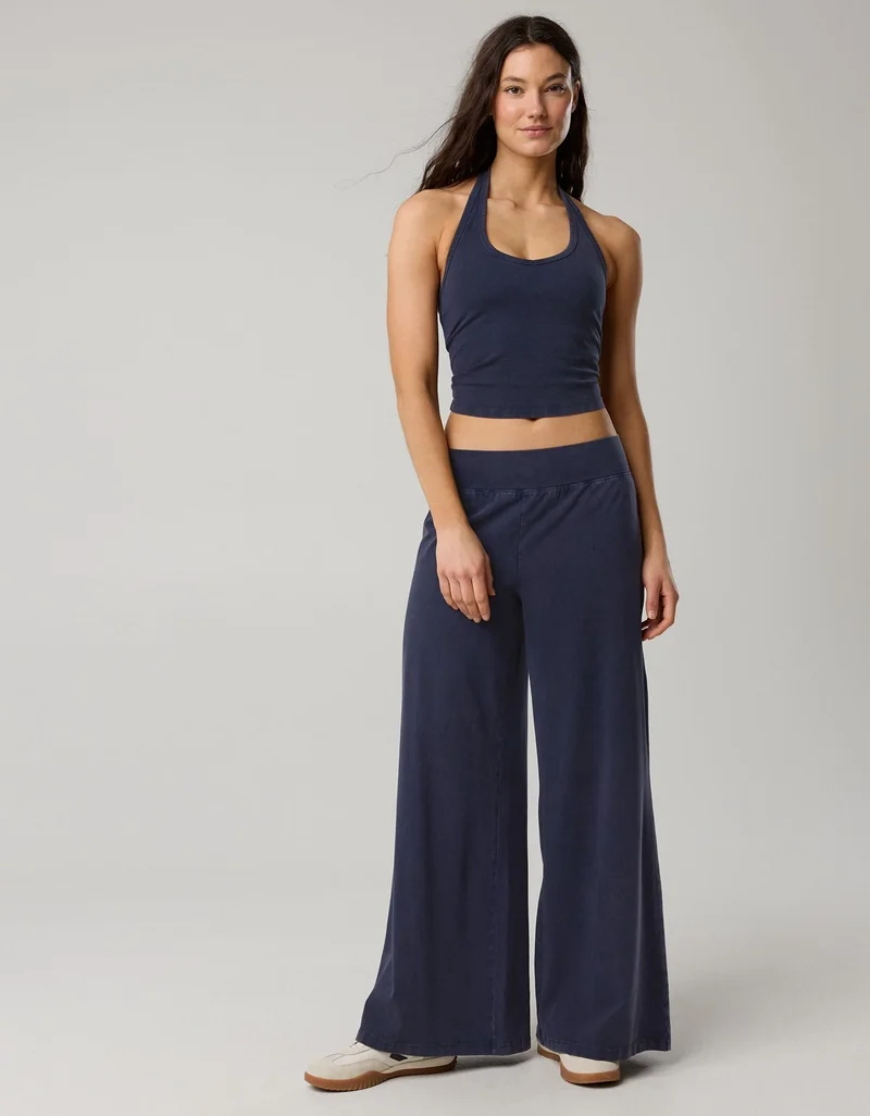 Aerie OFFLINE By Aerie OG Cotton Super Wide Leg Pant