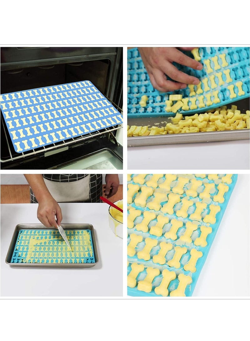 Excefore Pet Treats Baking Mold, Mini Silicone Mold, Dog Treat Silicone Mold, Pet Treats Baking Mold, Chocolate Drops Mold, Homemade Cookie Making Tool, Candy Molds for Caramels Cookies (2 Pack) - Image 3