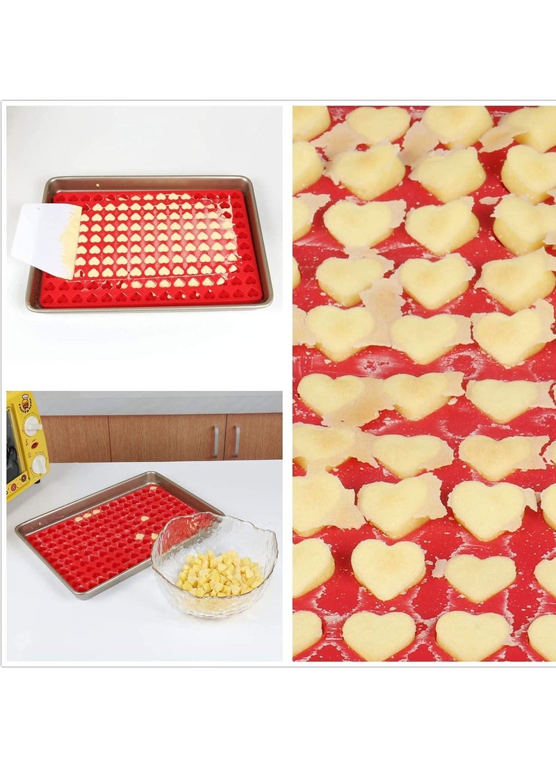 Excefore Pet Treats Baking Mold, Mini Silicone Mold, Dog Treat Silicone Mold, Pet Treats Baking Mold, Chocolate Drops Mold, Homemade Cookie Making Tool, Candy Molds for Caramels Cookies (2 Pack) - Image 5