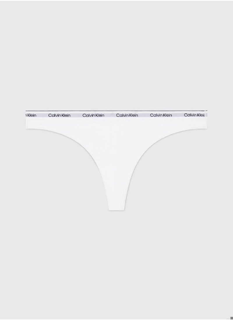 CALVIN KLEIN Women's Thong - Cotton, White  - Image 1