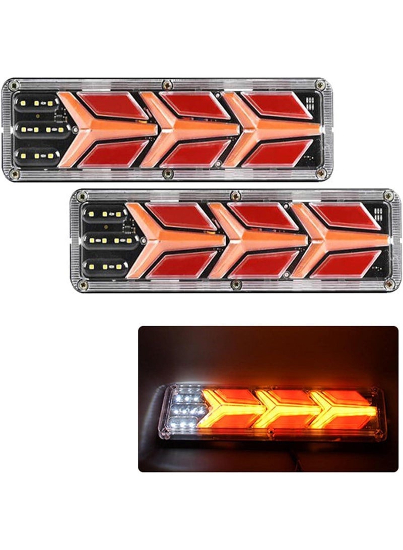 12/24V Waterproof LED Reverse Light for Trailers, Trucks, Boats, Vans - Brake, Steering, Reverse and Rear Fog Light (2 Pieces, Type)D-2207 30cm - Image 1