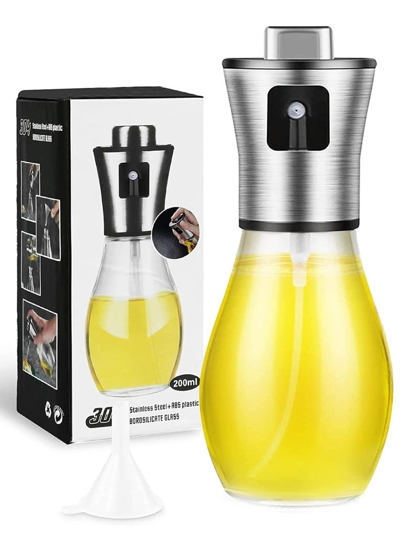 TOMSHOO 200ml Oil Sprayer for Cooking, Olive Oil Sprayer Mister, Olive Oil Spray Bottle, Olive Oil Spray for Salad, BBQ, Kitchen Baking, Roasting - Image 1