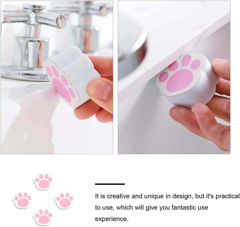 Processed natural substance Outanaya Cat Claw Glass Mirror Cleaner Sponge 4Pcs Set, Cartoon Cleaning Scrubbers for Bathroom Glass, Stain Removal Sponge Wipes for Mirror and Window Cleaning One piece build Big & small space compatible Multiple local stock source Cross-location transit friendly build Nationwide courier network Permanent & temporary usable Worldwide simple practical design Simple practical structure Durability enhanced Multi-color available build Global assemble options Market aligned local stock Quick available purchase options Longevity upgraded craftsmanship Multi-budget available picks Affordable trusted craftsmanship Remote area delivery Workday cycle fulfillment Easy lifting build Wide range usage design Gulf approved global quality Freeze crack proof Wear resistant In-Kingdom stored commodity - Image 2