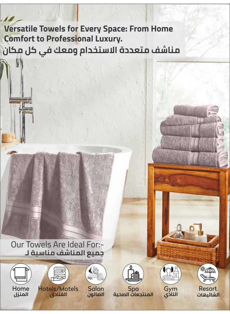 Donetella Bath Sheet 1pcs ( 85x172cm) Premium 100 % Combed Cotton 1-Pcs Bath Sheet (85 X 172 CM) 600 GSM Large Towel, Highly Absorbent, Quick Dry,Best Towel for Bathroom, Spa And Hotel  | Best Price UAE