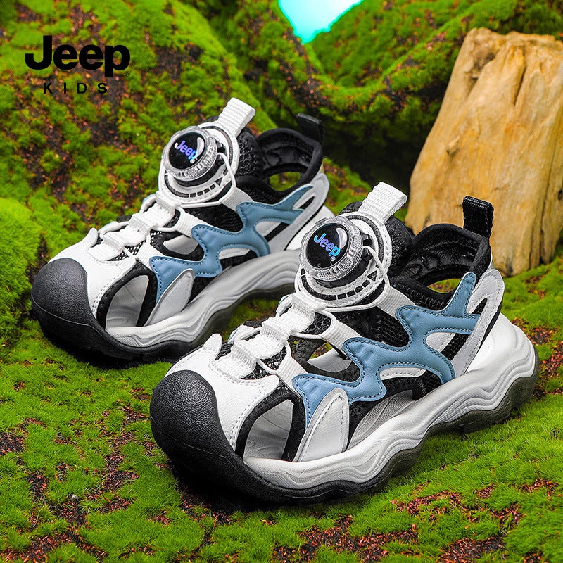 Jeep Kidsren'S Sports Sandals For Boys Summer Outer Wear Wading And River Tracing Shoes For Girls Baotou Beach Shoes - Image 4