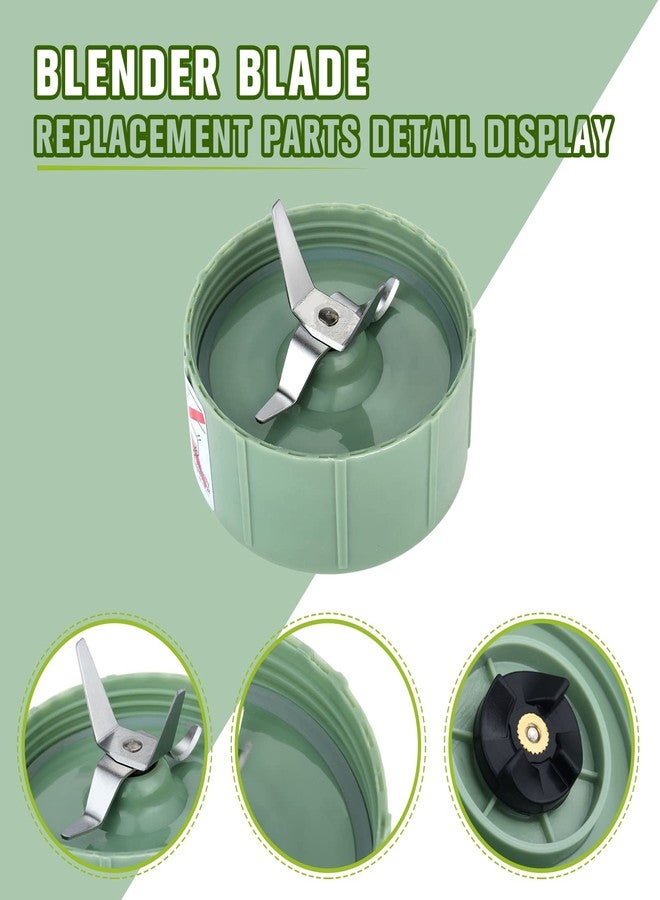 Yetaha قطع غيار شفرات متقاطعة لخلاط Yetaha متوافقة مع Baby Bullet، قطع غيار عصارة الخلاط ذات الشفرات المتقاطعة (شفرتان من الفولاذ المقاوم للصدأ مع حشية مطاطية) - Image 3