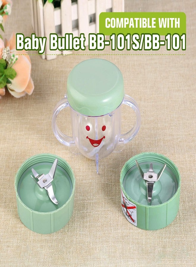 Yetaha قطع غيار شفرات متقاطعة لخلاط Yetaha متوافقة مع Baby Bullet، قطع غيار عصارة الخلاط ذات الشفرات المتقاطعة (شفرتان من الفولاذ المقاوم للصدأ مع حشية مطاطية) - Image 4