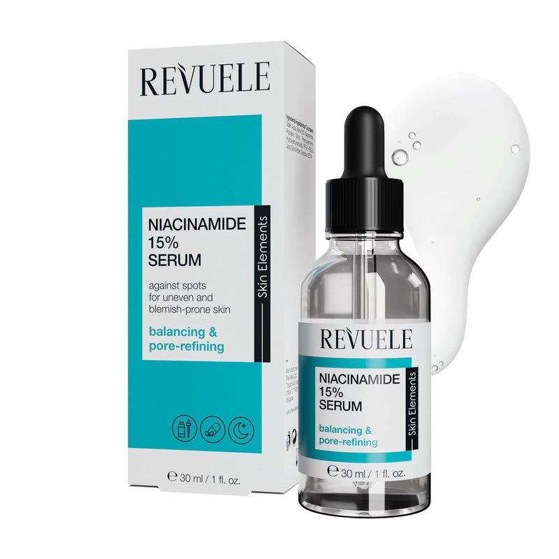REVUELE Niacinamide 15 Serum 30ml HighPotency Skin Clarifying SebumRegulating Face Serum Vegan Dermatologically Tested 1 floz - Image 2
