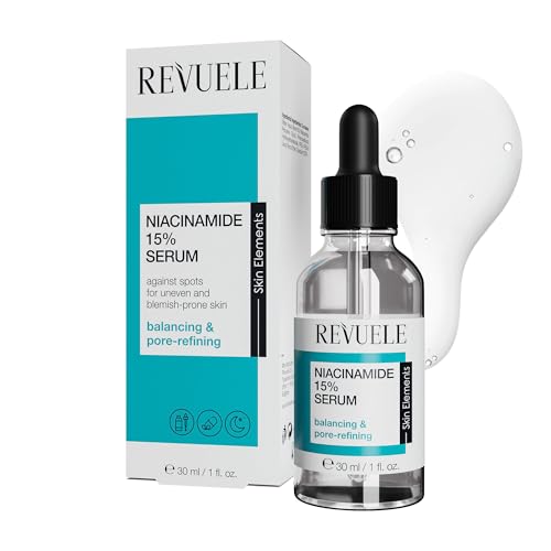 REVUELE Niacinamide 15 Serum 30ml HighPotency Skin Clarifying SebumRegulating Face Serum Vegan Dermatologically Tested 1 floz - Image 1