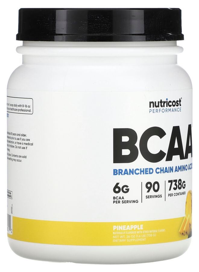 Nutricost Performance BCAA Pineapple 1.6 lb (738 g) - Image 2