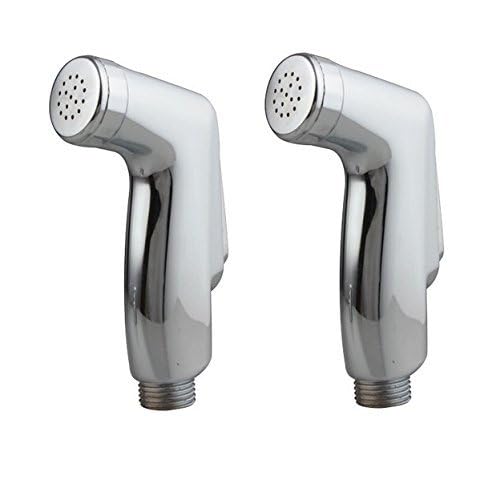 10x ABS Plastic & steel Chrome finish Health Faucet Star Gun/Head Set of Two - 2, Silver - Image 2