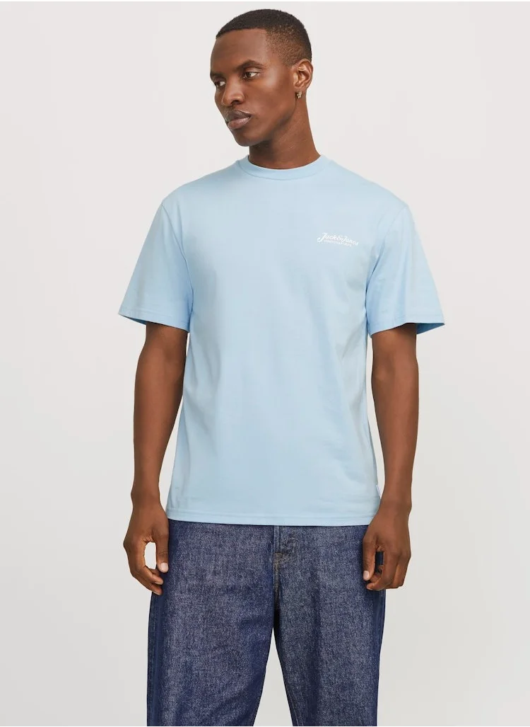 JACK & JONES Jjbeau Beau Crew Neck T-Shirt