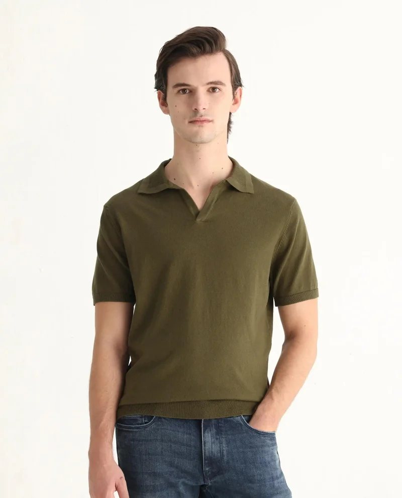 Rare Rabbit Men's Regular Fit Plain Polo