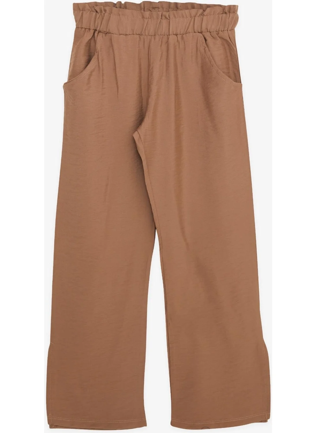 Breeze Girls' Trousers with Pockets and Slits on the Leg, Age 8-14, Brown