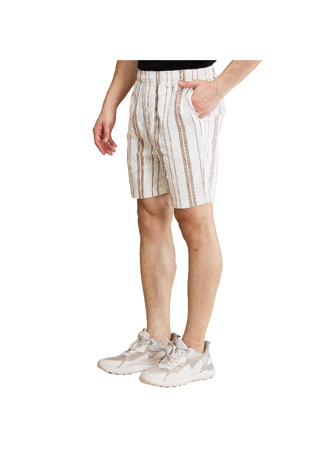Being Human Mens Beige Slim Fit Shorts - Image 4