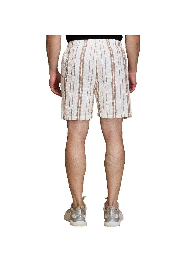 Being Human Mens Beige Slim Fit Shorts - Image 3