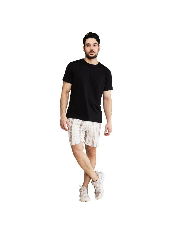 بيينغ هيومان Mens Beige Slim Fit Shorts