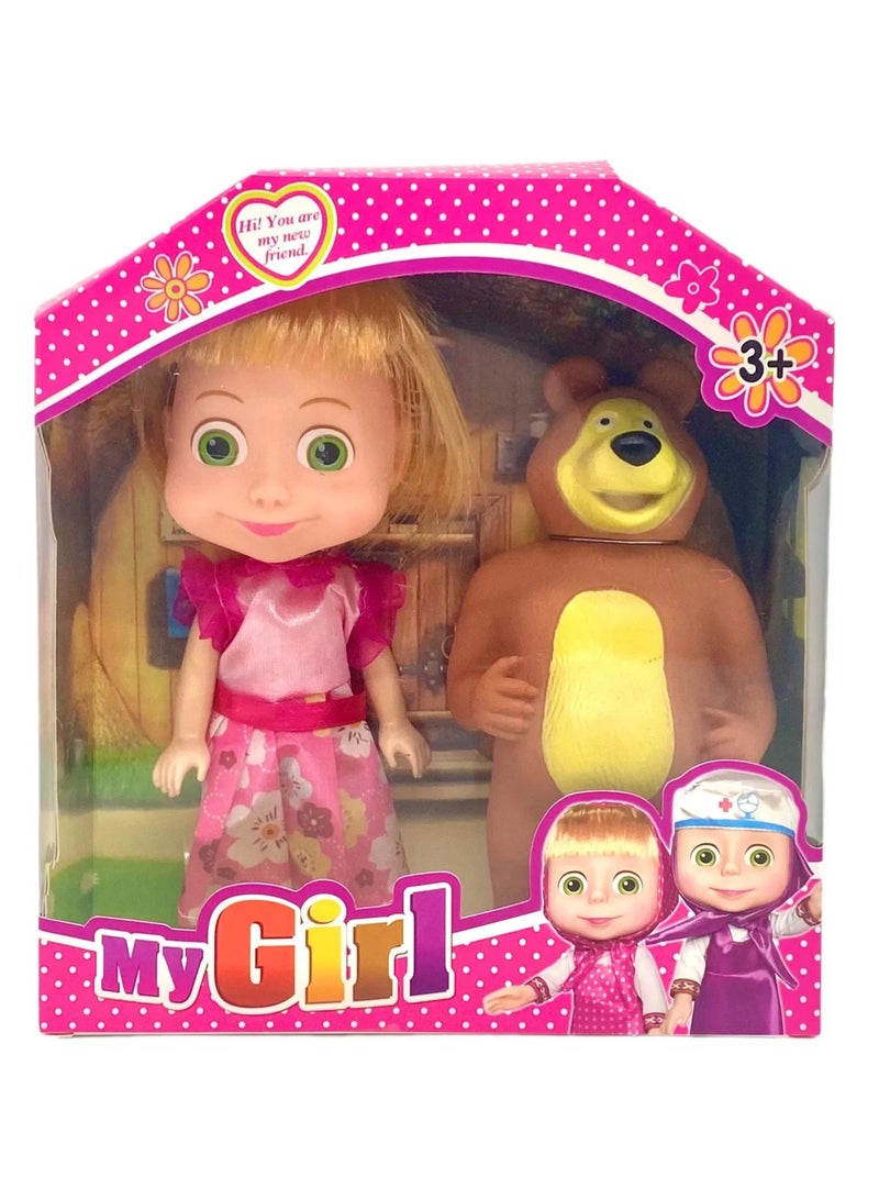 Masha and the Bear Doll Two Pieces  - Image 1