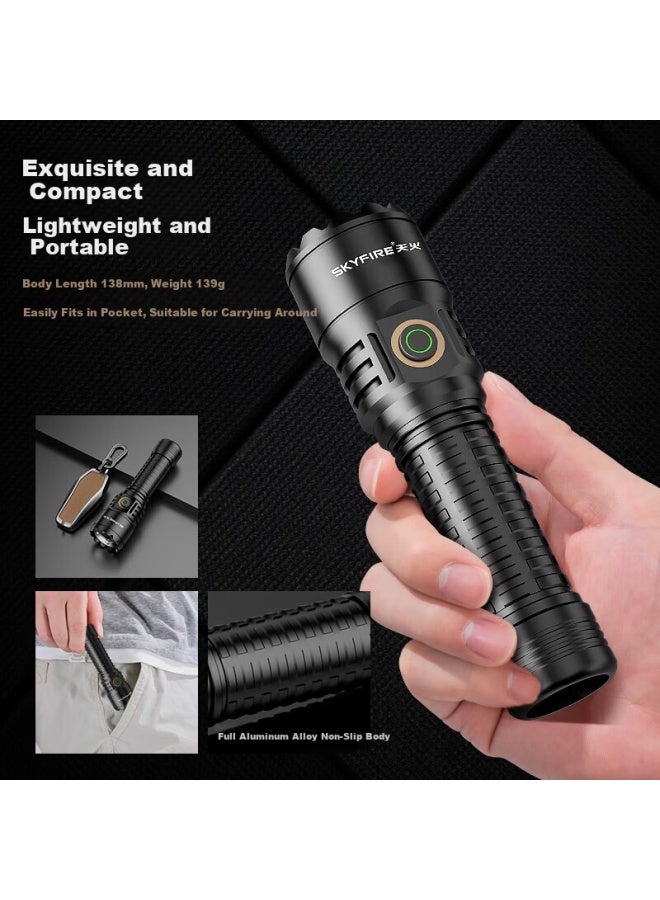 SkyFire Tianhuo High-power Focused Flashlight Ultra-bright Laser Long-lasting Outdoor Patrol - Image 3