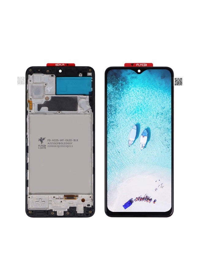 FLYCDI For SAMSUNG A225/A22 4G/M225/F225 OLED With Frame LCD Screen, LCD Display Replacement 3D Touch Digitizer Glass Assembly, With Repair Tool Kit - Image 1