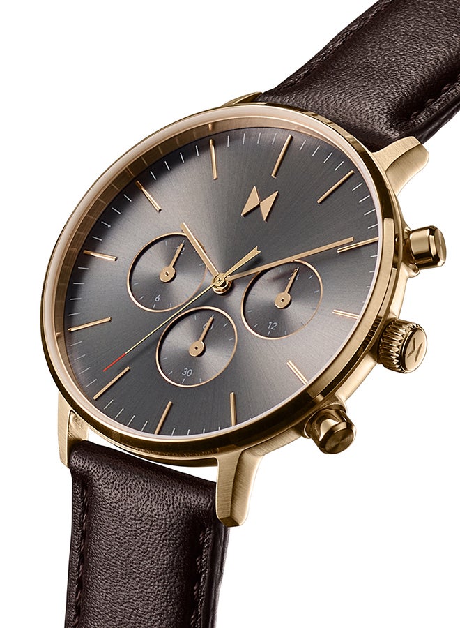 MVMT Men's Analog Round Shape Leather Wrist Watch 28000281-D - 42 Mm - Image 2