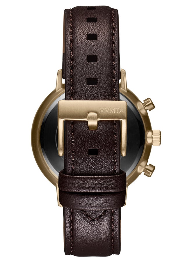 MVMT Men's Analog Round Shape Leather Wrist Watch 28000281-D - 42 Mm - Image 3