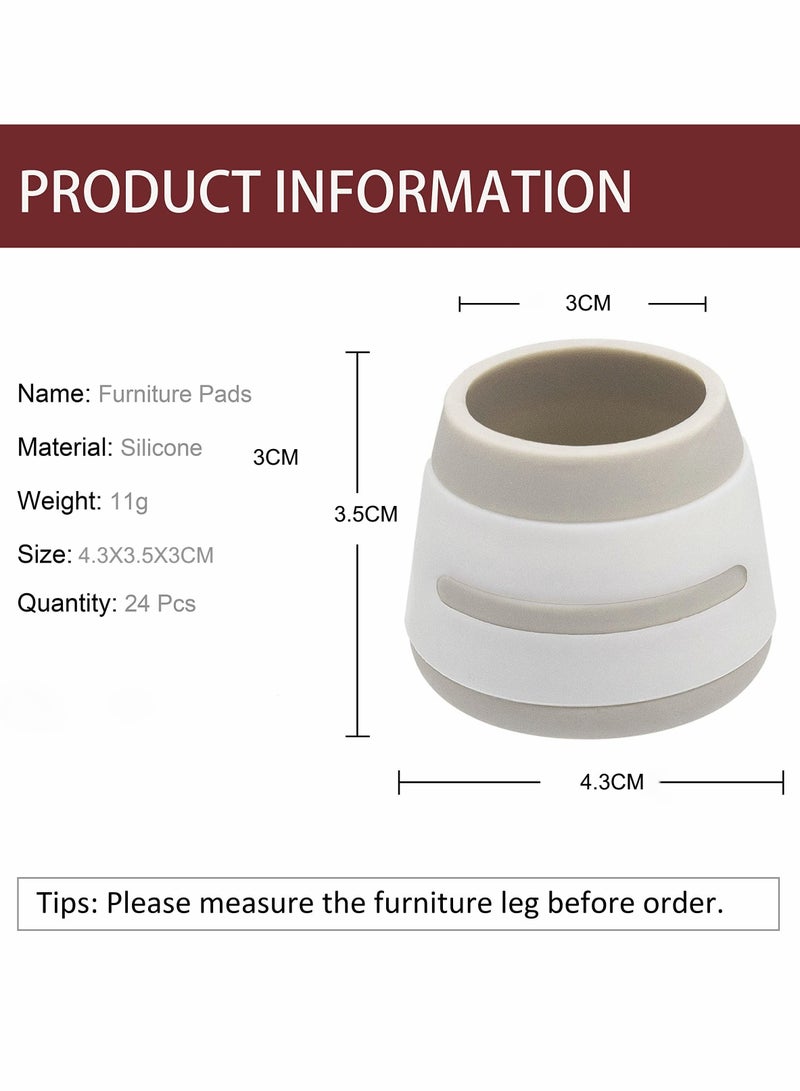Y&D Chair Leg Protectors, Silicone Furniture Foot Cups. Anti-Slip Protects Hardwood Floors From Scratches Anti-Noise - Image 4
