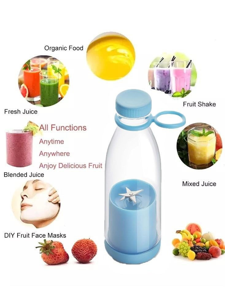 FEND Fend Rechargeable Handheld Mini Juicer Portable Blender for Shakes and Smoothies Blue  - Image 2
