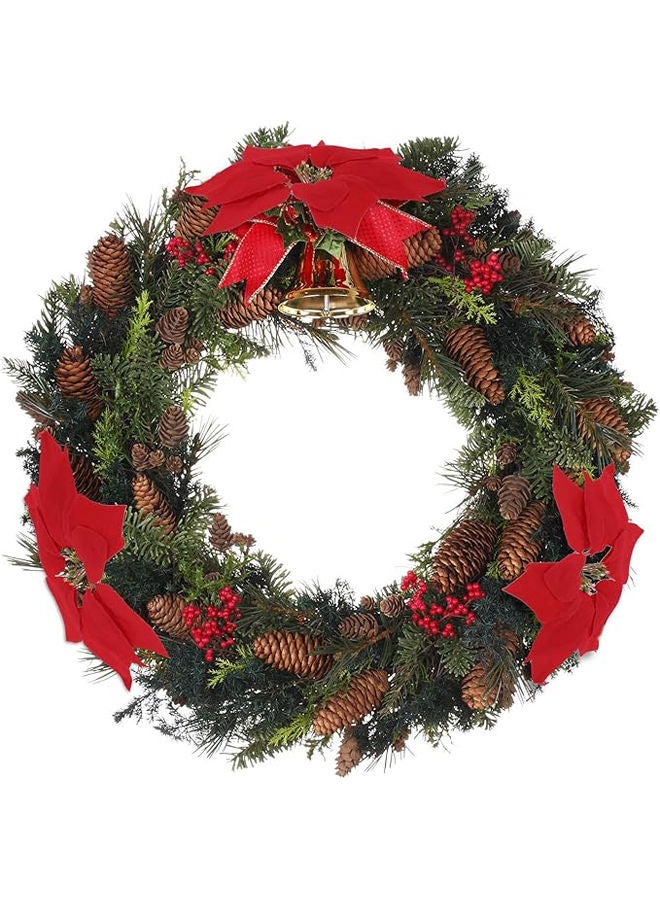 Artificial Christmas Flowers Heads Poinsettia Tree Ornaments Christmas - Image 4
