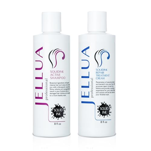 Jellua Squidink Active Shampoo and Repair Treatment Cream 8.0 Oz Duo - Image 1