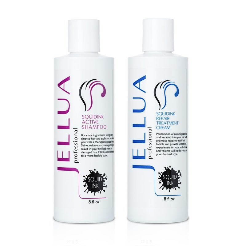 Jellua Squidink Active Shampoo and Repair Treatment Cream 8.0 Oz Duo - Image 3