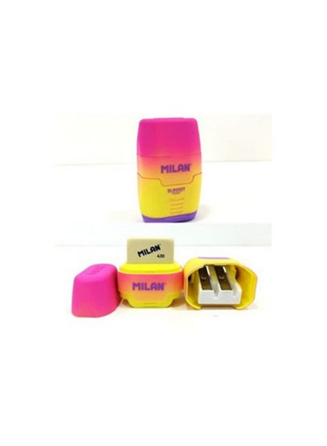 Milan Double Compact Rubber Combination and Sachets Sunset Assorted Colours - Image 2