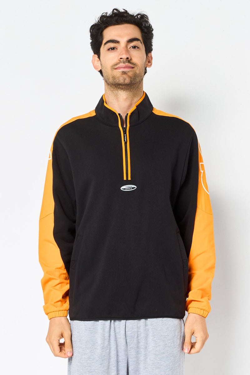 adidas Originals Men Sportswear Fit Long Sleeve Training Jacket, Black - Image 1